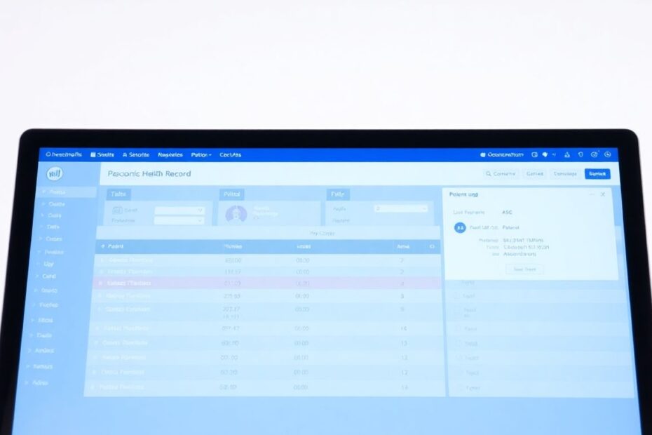 Ranked list of EHR systems interface