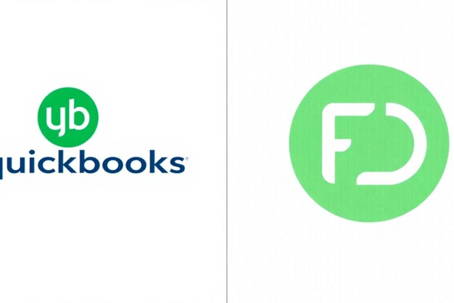 QuickBooks and FreshBooks logos side-by-side comparison.