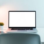 Desk with laptop and plant, lightweight help desk tools